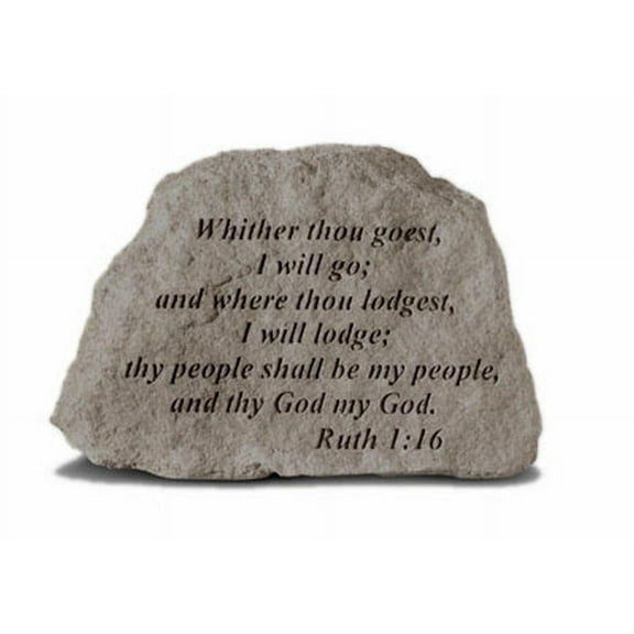 Whither Thou Goest, I Will Go... Memorial Garden Stone