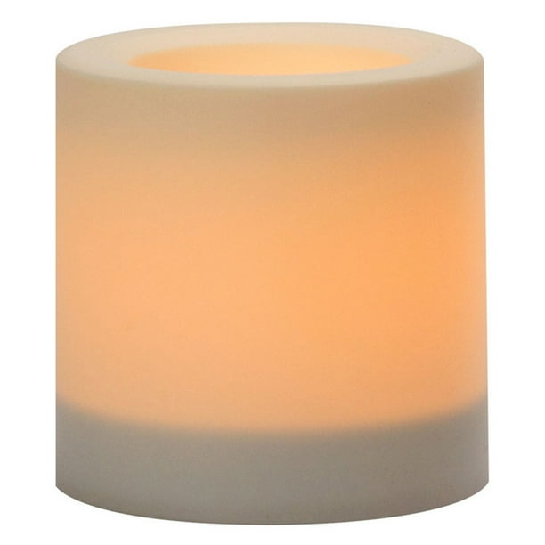 Sterno Home Inglow Flameless LED Indoor/Outdoor Pillar Candle, 4" x 8