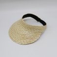 thumbnail image 4 of Sombreros de sol para mujer, sombreros de paja para mujer, sombreros de playa hechos a mano para mujer (1 paquete) JM, 4 of 5
