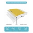 thumbnail image 5 of Quilts Twin Size Bedding Set, Yellow Geometric Lightweight Quilted Comforter, Modern Striped Abstract Art Aesthetics Soft Reversible Bedspread Coverlet with Pillow Covers for All Season, 68" x 86", 5 of 7