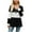 Noir, variante sur Lenpel Tuniques pour Femmes Manches Longues Col en V Bouton Quart Bloc de Couleur Tricot Côtelé T-Shirts Décontractés Légers (Vert Armée, Petit)