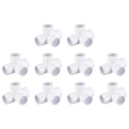 thumbnail image 1 of Unique Bargains 18Pack 4 Way PVC Elbow Fittings, 3/4 Inch PVC Pipe Fitting Connector, 1 of 7