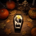 thumbnail image 7 of Kiddiway Halloween Vampire Skull Tombstone Candle - Coffin Design for Home Decor, Halloween Party, Halloween Figurines, and Spooky Themed Gift Giving,B, 7 of 7