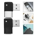 thumbnail image 1 of IDEANATEGRATE 2Ud Convertidor USB Tipo C En De Codo Para Carga Y Transferencia De Datos Negro, 1 of 8
