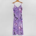 thumbnail image 5 of Purple Butterfly Dandelion Sleeveless Dress Dresses Women Summer Women's Summer Clothing, 5 of 9
