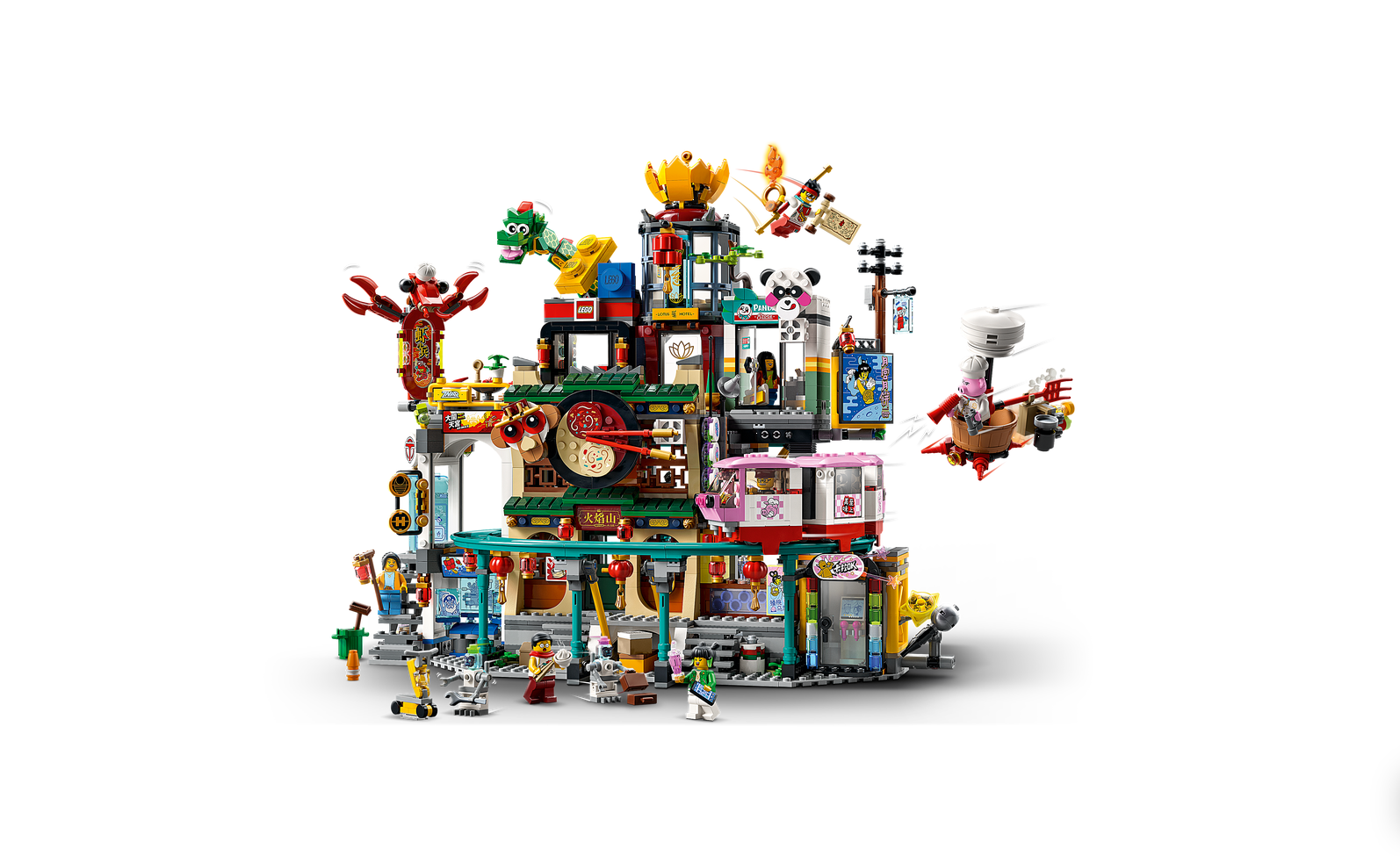 LEGO Monkie Kid The City of Lanterns 80036 Building Kit (2187