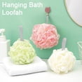 thumbnail image 2 of Naierhg Bath Loofah Soft Gentle Quick Lathering Solid Color Women Men Body Washing Exfoliating Scrubber Shower Sponge Mesh Ball Bathroom Supplies Pink, 2 of 8