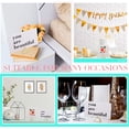 thumbnail image 6 of 100 Pcs Place Card Holder Triangle Shape Table Number Holder Wedding Table Card Holders Mini Name Card Holder Place Setting Holder Picture Clips Stand for Centerpiece Anniversary Party(Gold), 6 of 7