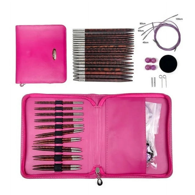 Crocheting Sweater Knitting Needle Set Removable Weaving Hooks Yarn Knitting Craft Tools Interchangeable for Knitting Lovers