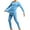 Blue, variant on LUXUR Mens V Neck Top And Bottom Suits Ultra Soft Winter Long Johns Set Camel 2XL