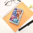 thumbnail image 7 of JIALIOU Nylon Trifold Card Wallet with ID Window Zipper Pocket for Men Women Teen Colorful Bear Toy, 7 of 7