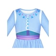 thumbnail image 5 of Sunny Fashion Gilrs Dress Light Blue Long Sleeve With Cartoon And Bell Party Casual 6 Years, 5 of 6