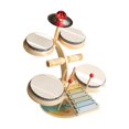thumbnail image 1 of Tambor Xilófono de juguete para niños, juego de batería para bebés, juguete educativo, juguete de percusión, habilidades motoras finas, instrumento mu, 1 of 9