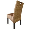 thumbnail image 3 of vidaXL Dining Chair 2 pcs Kubu Rattan Mango Wood, 3 of 3
