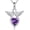 02-February, variant on WSX Angel Wings Birthstone Necklace for Women 925 Sterling Silver Infinity Pendant Heart Birthstone Necklaces Birthday Jewelry Gifts for Her
