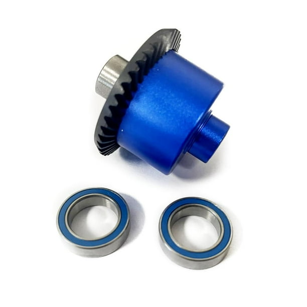 Tholdsy Eje diferencial de eje trasero duradero de aleación de aluminio para 1/10 LOSI Baja Rey 4WD RC pieza de coche accesorios de coche RC Kits de construcción modelo Azul oscuro