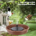 thumbnail image 3 of Solar Bird Bath Fountain Pump, Solar Bird Bath Fountain 6 Nozzles Hanging Style With Chain For Garden, 3 of 8