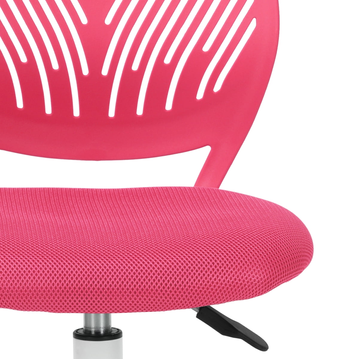 Homy Casa Adjustable Design Computer Mesh Seat Task Desk Swivel Armless Children Study Office Chair, Pink