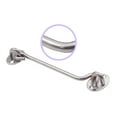 thumbnail image 2 of VONKY Window Eye Latch Gate Door Window Stainless Steel Windproof Lock Hook with Mounting Screws, 6 Inch, 2 of 8