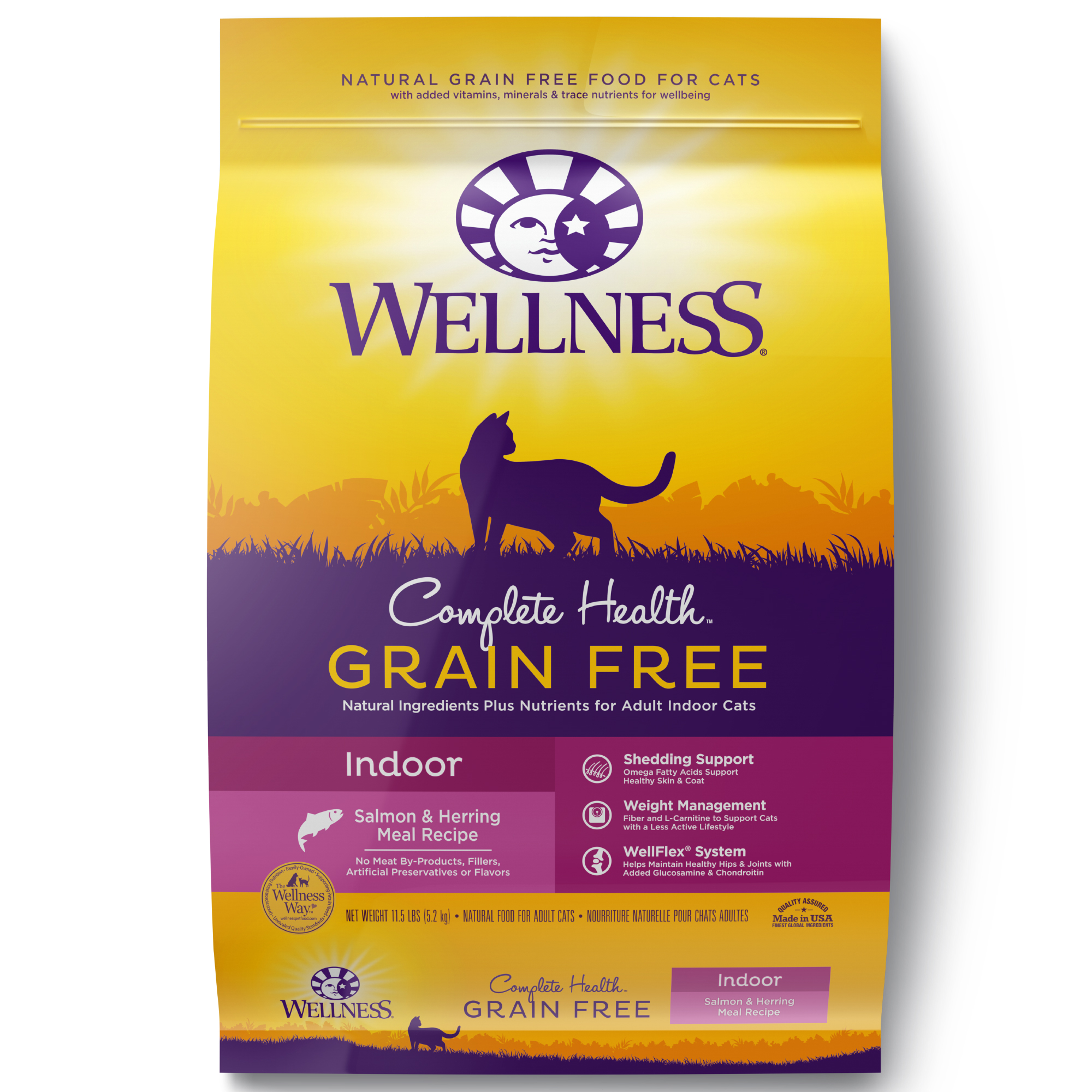 Wellness Complete Health Natural Grain Free Dry Cat Food, Indoor Salmon