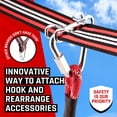 thumbnail image 6 of Fofana Ninja Warrior Obstacle Course 65FT Kids 8+ Outdoor Backyard 11 Obstacles Slackline Set, 6 of 8