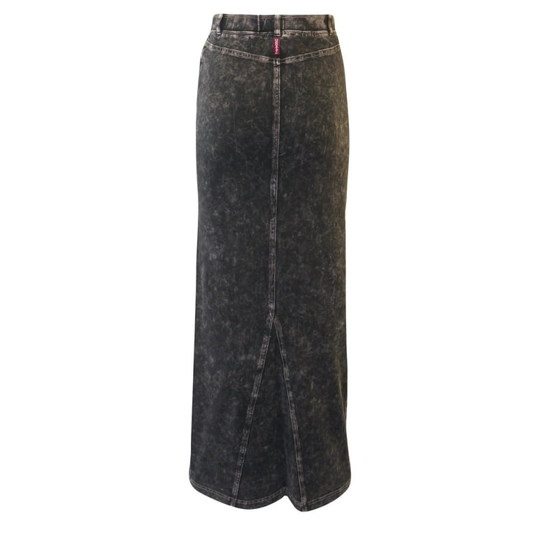 Hardtail long denim skirt hot sale
