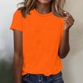 thumbnail image 2 of HAJWOH Womens Tops 2026 Summer Short Sleeve Shirts Beach Vacation Outfits Workout Tshirts Crew Neck Casual Plus Size Clothes M, 2 of 7