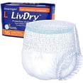 thumbnail image 2 of LivDry sous-Vêtements d'Incontinence pour Adulte G, Absorption Confortable de Nuit, Protection contre les Fuites, Grand, Lot de 16, 2 of 5