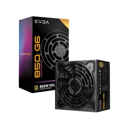 UPC: 0843368068370 | EVGA SuperNOVA 850 G6 220-G6-0850-X1 850 W ATX12V / EPS12V 80 PLUS GOLD Certified Full Modular Active PFC Power Supply