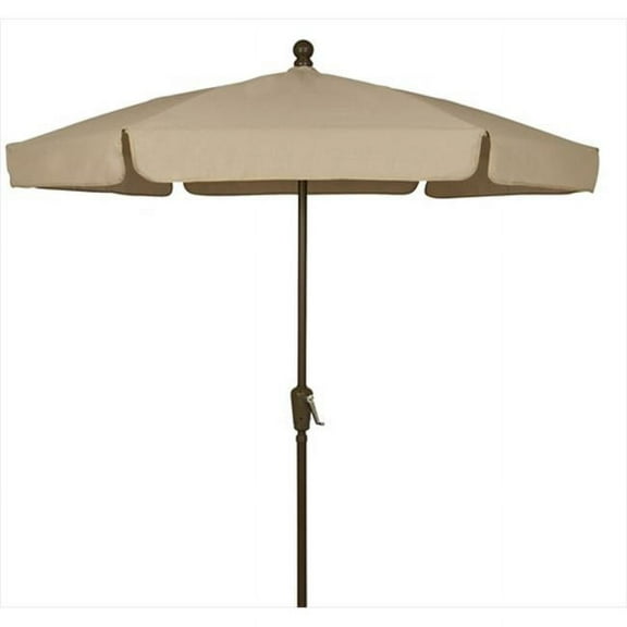 7Gcrw-T-Beige Garden Umbrella 7.5 Ft - Beige