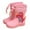 Pink, variant on Generic Kids Rain Boots Classic Children Waterproof Rain Boot PVC Rubber Water Shoes Kid Baby Cartoon Shoes for Girls and Boys Fun Patterns(10-10.5 Years,Yellow)