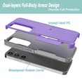 thumbnail image 3 of For Samsung Galaxy S24 FE Phone Case, Ebizware Shockproof Case Military Grade Heavy Duty Full Body Protection Rugged Cover for Galaxy S24 FE, Purple, 3 of 5