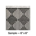 thumbnail image 1 of FASÄDE Miniquattro Decorative Vinyl Backsplash Panel in Galvanized Steel (6X6 Inch Sample), 1 of 5