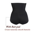 thumbnail image 7 of FANNYC Women Padded Butt Lifter Panties Slimming Boyshorts Control Panty Seamless Shapewear Booty Hip Enhancer Panties Underwear Up Size To XL,Black/Apricot, 7 of 7