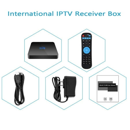 EWAVINC 1600+ International IPTV Receiver Box, Global Live Channels 4K Box Including Brazilian Arabic India US Europe Internation (The Best Arabic Iptv Box)