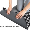 thumbnail image 3 of Pioneer Flower Floral Print Pattern Hot Yoga Mat Towel Non Slip for Hot Yoga - Quick-Drying Yoga Mat Cover with 4 Corner Pockets with Travel Bag - Hot Yoga Towel Non Slip 74"x26", 3 of 6