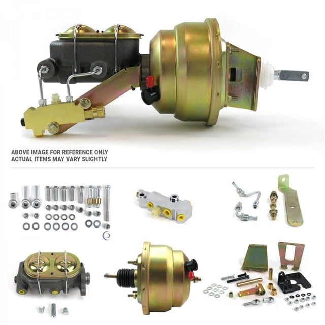 Helix Freins de Suspension & Direction 788802 1955-1964 Chevy Offset Firewall Mount Power 8 Po. Kit de Booster de Frein Double LS Disque & Disque