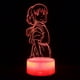 thumbnail image 1 of Lámpara decorativa de anime Ogino Chihiro con luz nocturna, ilusión 3D, 1 of 1