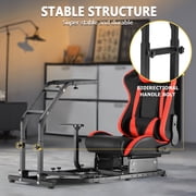 Marada G29 Racing Simulator Cockpit with Gaming Chair Fit Logitech Thrustmaster T80 T150 T300RS,T248