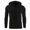 Black, variant on SHTXOZHI Mens Hoodies Pullover Long Sleeve Casual Sweatshirts Winter Solid Color Hooded Tops