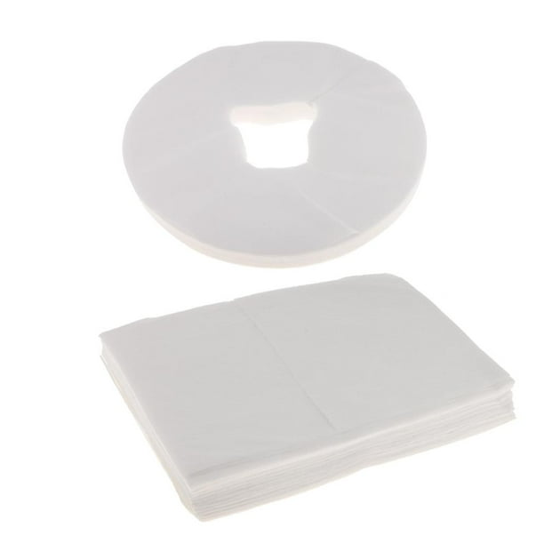100 Unidades Cojín Cubierta Facial Desechable Reposacabezas Cradle Sheet Accesorios de Salón de de Belleza +10pcs Sábanas Desechables Funda Preotector de Almohadas Yuyangstore Sábanas desechables