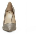 thumbnail image 3 of Vince Camuto Avaden Dark Taupe/Silver Slip On Pointed Toe Stiletto Dress Pump (Dark Taupe/Silver, 9), 3 of 6