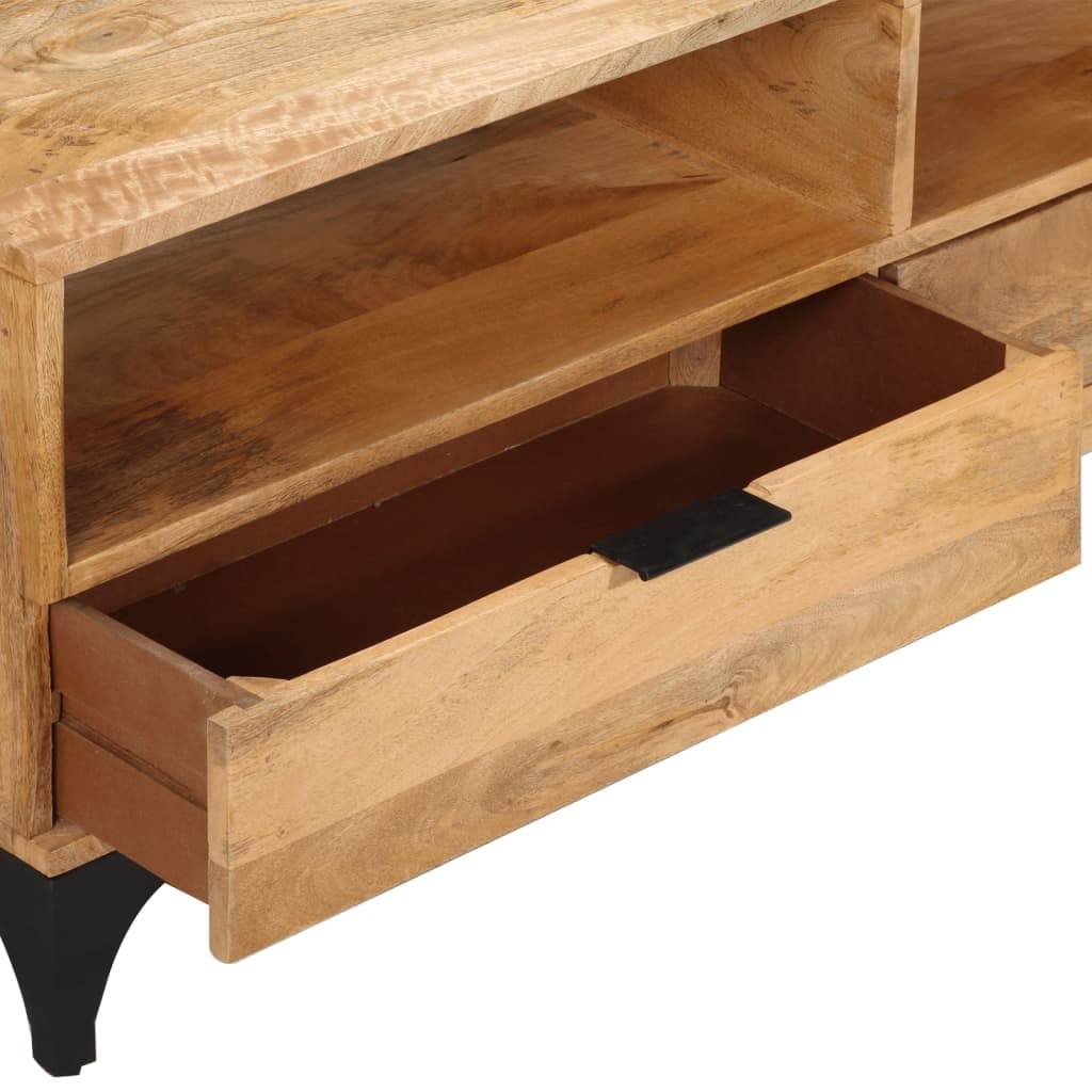 Kepooman Solid Wood TV Unit for Home, Brown Kepooman Solid Wood TV Unit for Home, Brown
