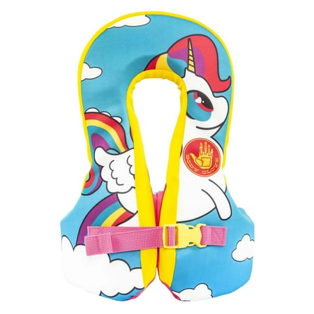 Body Glove Kids - Paddle Pals Splash Swim Vest - USCG PFD Swim Vest - Children 33- 55lbs, Multi-Color, One Size, Unisex (Unicorn)