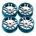 thumbnail image 5 of 4x Metal Wheel Hub Rim Set /128 RC Car - Blue, 5 of 8