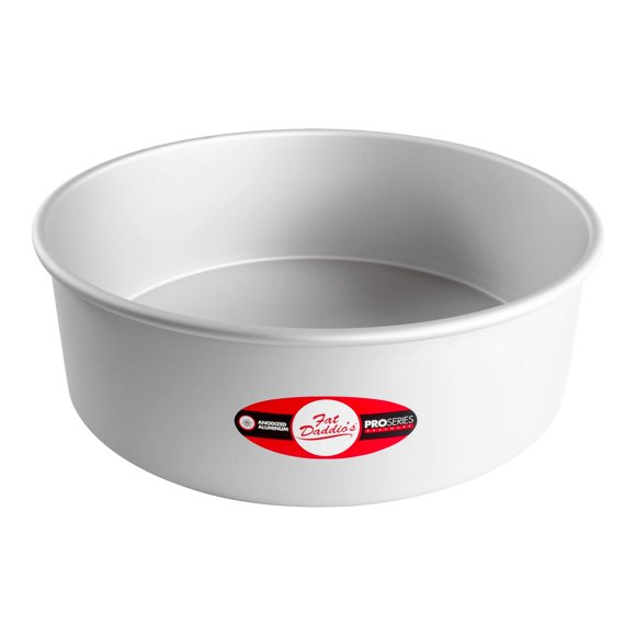 Molde para pasteles redondo Fat Daddio's, 12 x 4 pulgadas, plateado