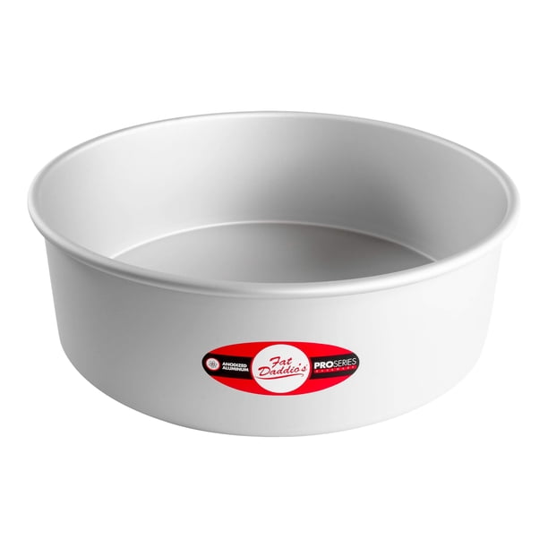 Molde para pasteles redondo Fat Daddio's, 12 x 4 pulgadas, plateado