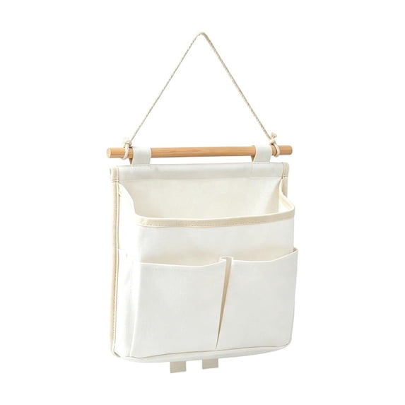 Hanging Storage Bag Wall Mounted Organizer Bedside Storage Pouch Three Layer Pocket Hanging Bag Space Saving Organizer for Bedroom Bathroom Dormitory Office Home
