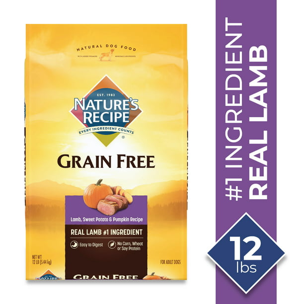 Nature's Recipe Grain Free Easy to Digest Lamb, Sweet Potato, and