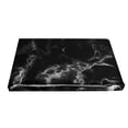 thumbnail image 1 of Juego de 2 uds de funda de edredón de poliéster con funda de almohada, juego de cama de mármol, talla única UE (negro), 1 of 14